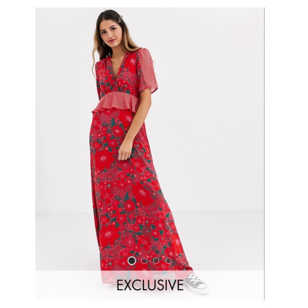 NWT Twisted Wunder London Vivid Floral Maxi Dress